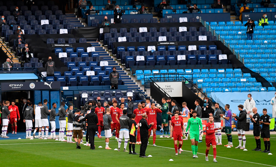 Manchester City le hizo un 'pasillo de honor' al Liverpool | Foto: AFP/EFE/AP