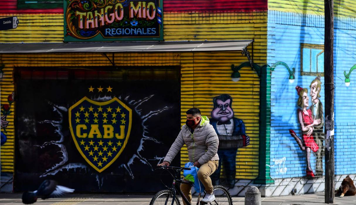 Coronavirus Argentina El barrio de La Boca, icónico en Buenos Aires