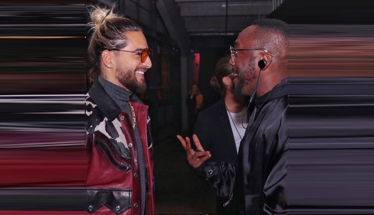 Instagram Maluma se emociona al conocer a will.i.am de Black Eyed Peas