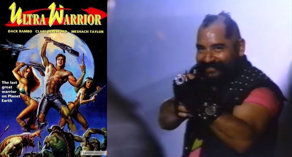 Ramón García, con look a lo Mario Baracus, es uno de los actores de la cinta “Ultra Warrior”.