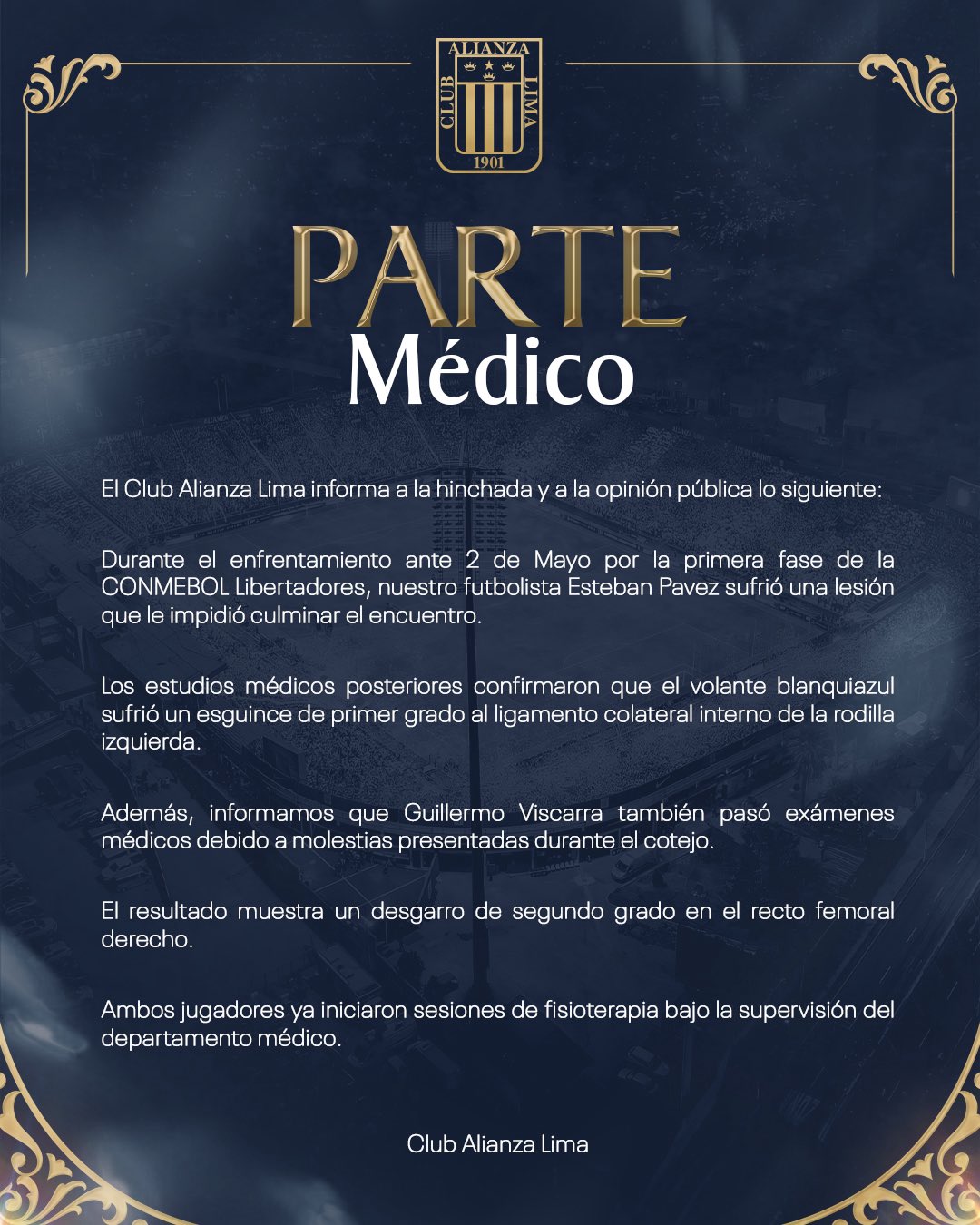 Pavez y Viscarra lesionados en Alianza Lima | Fotos: AL