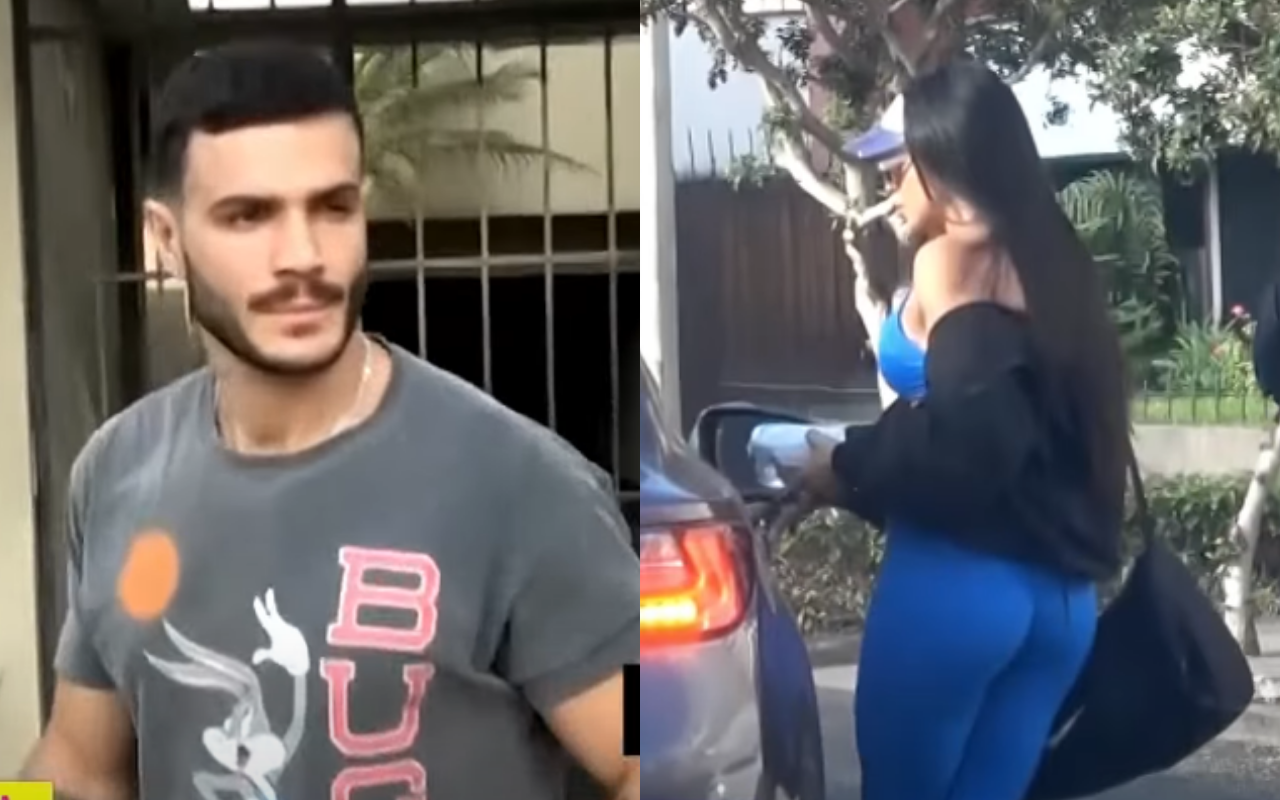 El chico 'reality' fue visto ingresando por la noche a la casa de su pareja, Onelia Molina, y saliendo alrededor de las 6 a.m. del día siguiente | Foto: Amor y Fuego (Captura)
