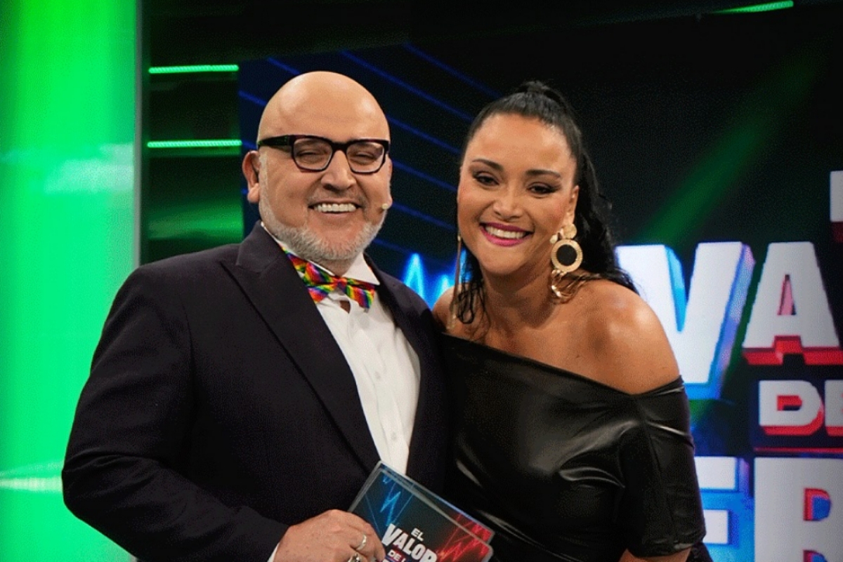 Beto Ortiz y Mariella Zanetti en la grabación del más reciente episodio de "El valor de la verdad".