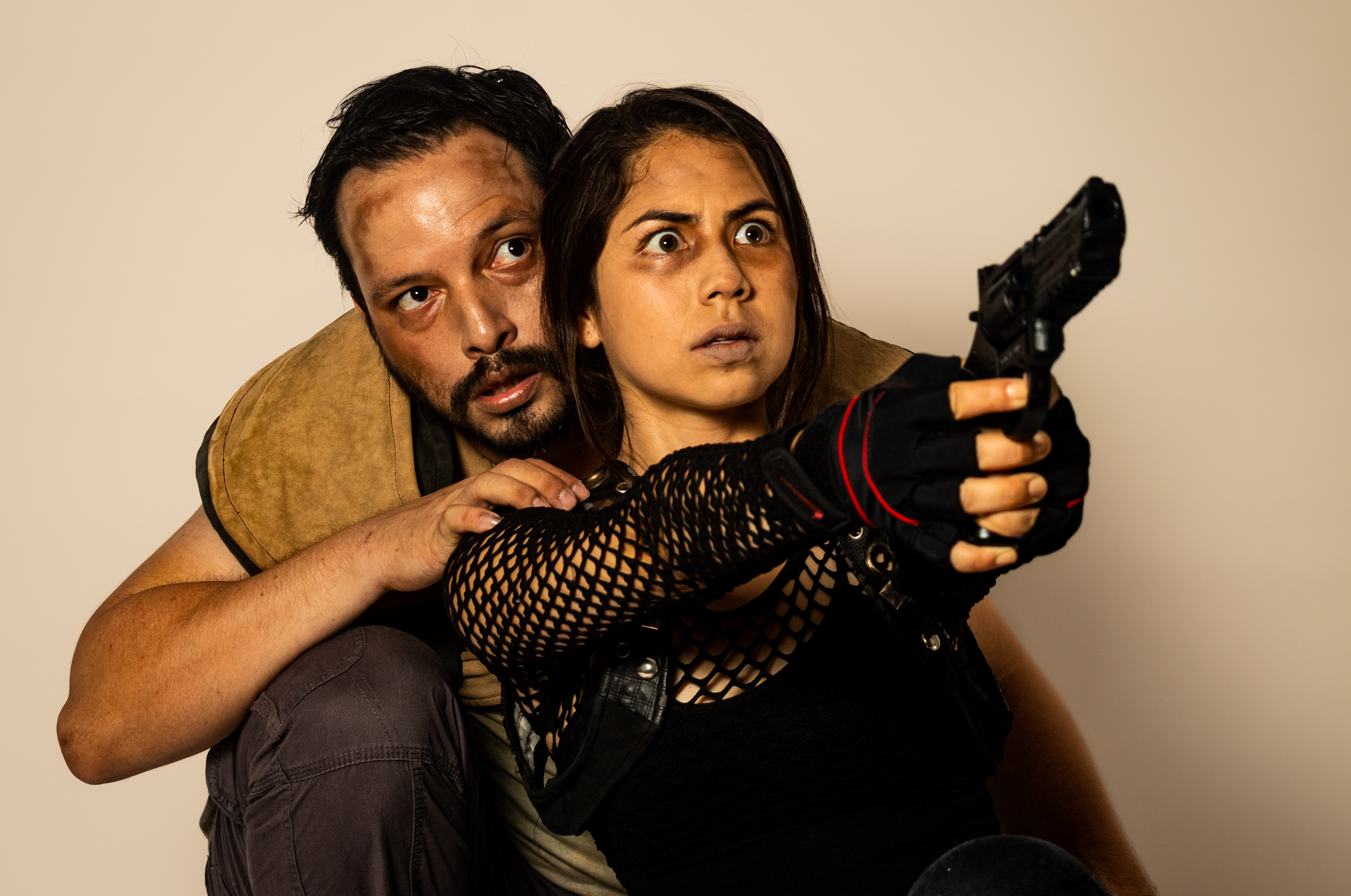 Dante del Águila y Yamile Caparó, parte del elenco de "Afuera". (Foto: Renzo Flores)