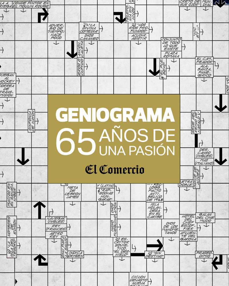 El Comercio presenta el libro “Geniograma. 65 años de una pasión” el 24 de julio en la Feria Internacional del Libro de Lima.