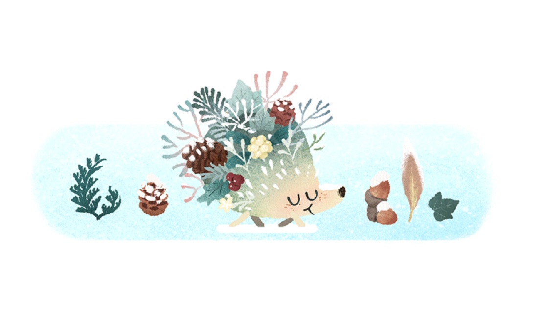 Con este doodle, Google le da la bienvenida al invierno. (Captura / Google)