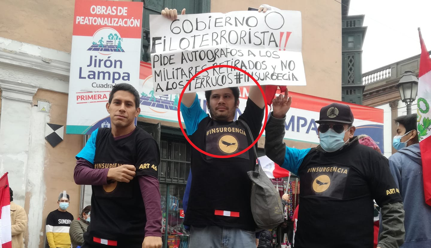 Imagen captada antes de que se registren los enfrentamientos en el Centro Histórico de Lima. (Foto: Facebook)