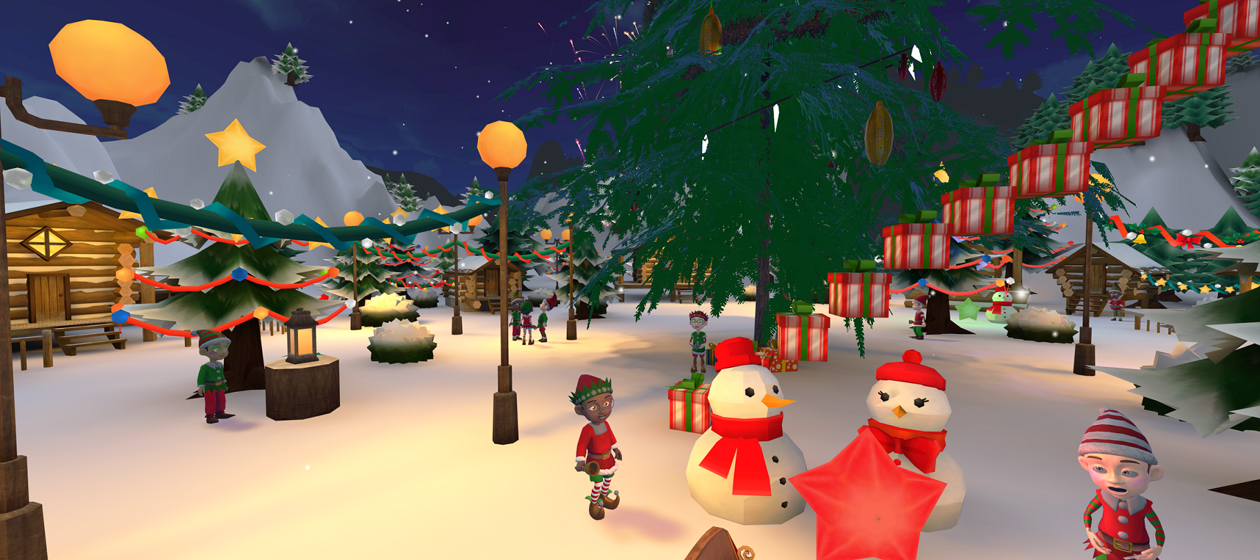 El Pueblo Mágico de Papá Noel se experimenta a través de un avatar, como si estuviera en un videojuego. El manejo de los personajes es de forma simpe e intuitiva. (Foto: Alligator Entertainment)