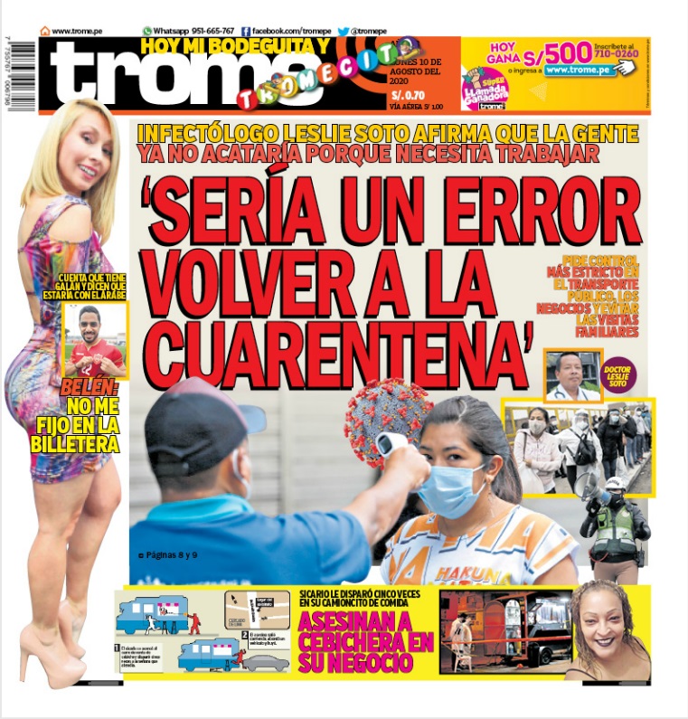 Noticias Sobre Portada Trome Pagina 6 Trome