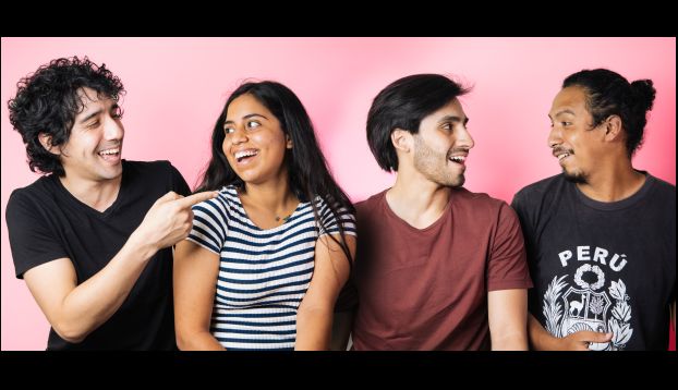 Francesca Correa, Josue Castañeda y Sebastián Ramos integran el elenco actoral de "Perro que ladra, gato que avanza" de La maldita compañía. (Foto: Difusión / La maldita compañía)