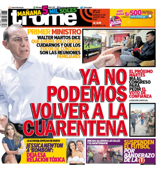 Noticias Sobre Portada Trome Pagina 6 Trome