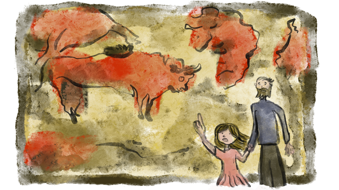 Lo que más impacta al situarse bajo la oscuridad gutural de la ‘Neocueva’ es pensar que esos dibujos de animales son el primer rastro/gesto artístico de la humanidad