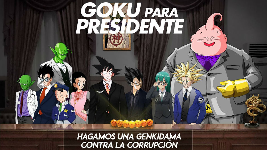 Facebook: 'Gokú' se presenta como candidato presidencial a estas Elecciones,  ¡y puede ganar! [FOTOS] | VIRAL 