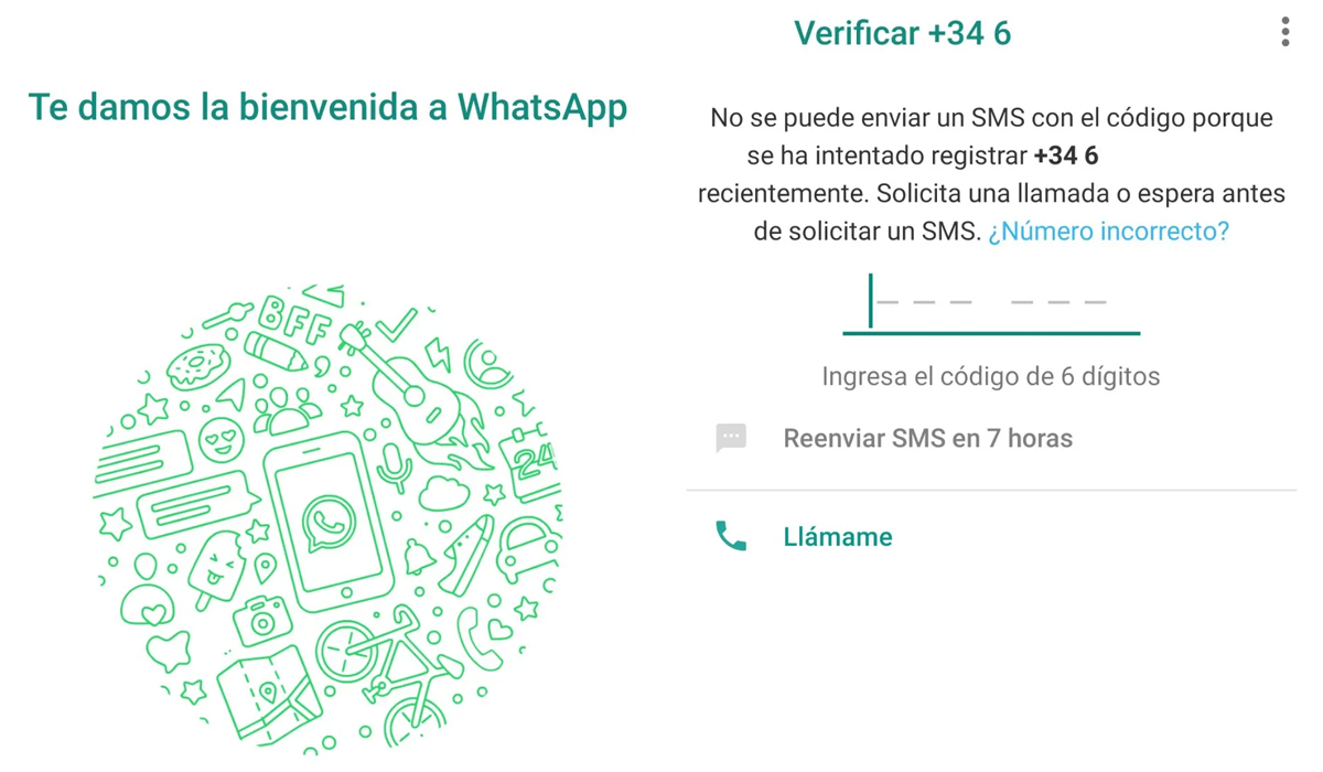 Para poder colocar tu número fijo y recibir el código de verificación de WhatsApp usa estos sencillos pasos. (Foto: WhatsApp)