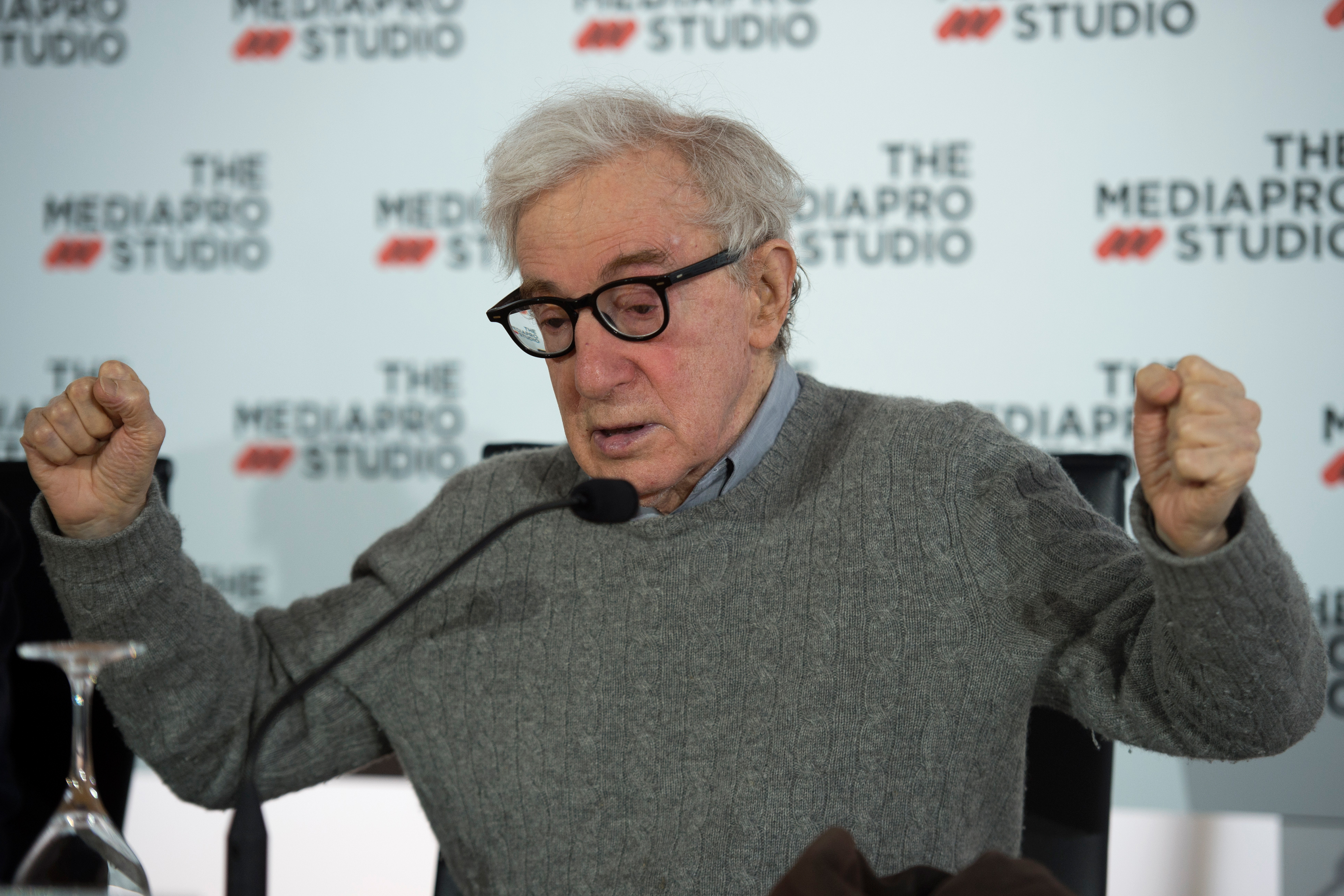 Woody Allen, durante una conferencia de prensa en la ciudad de San Sebastian, en julio de 2019. (Foto: AFP / Ander Gillenea)