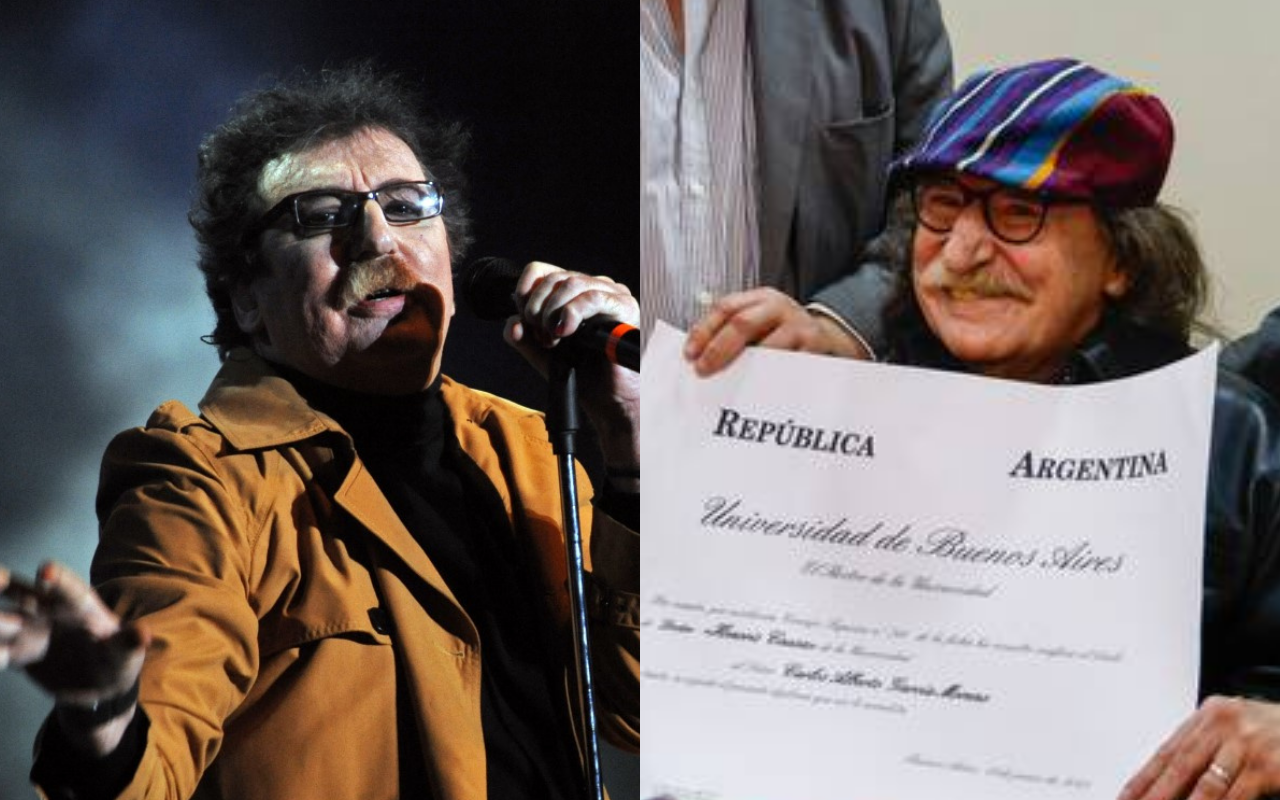 El legendario cantante fue nombrado como Doctor Honoris Causa por la Universidad de Buenos Aires | Foto: AFP / X (Captura) / Composición EC
