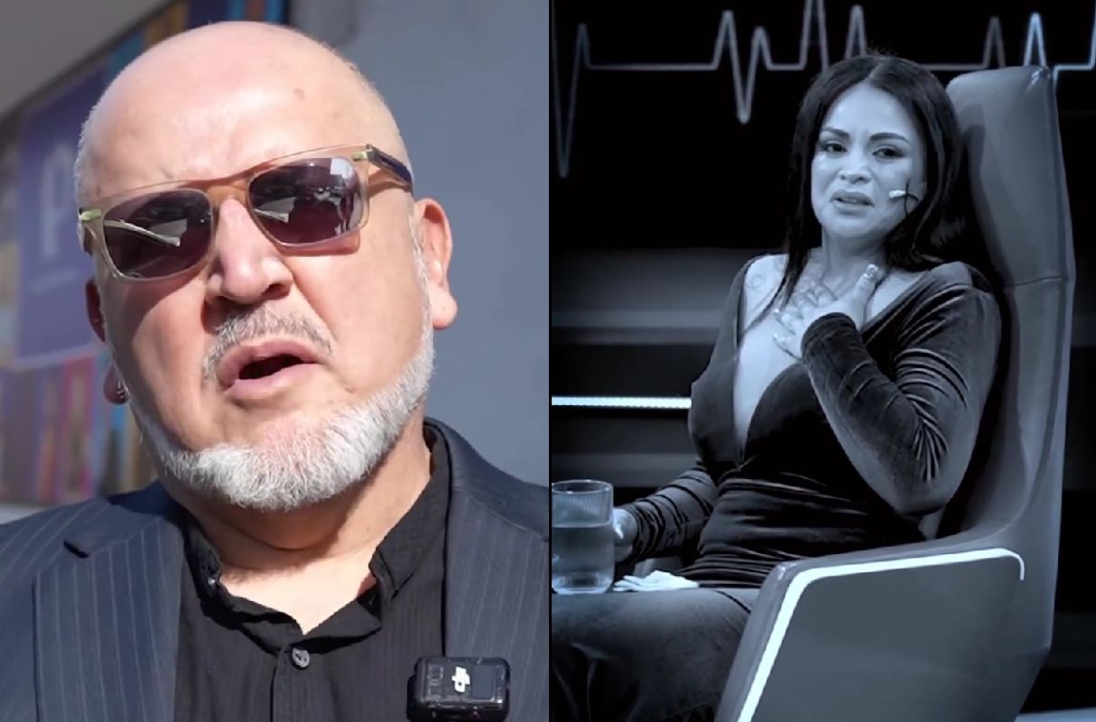 Leslie Moscoso se quiebra tras contar detalles de su pasado en el sillón rojo de "El valor de la verdad". (Foto: Captura de video)