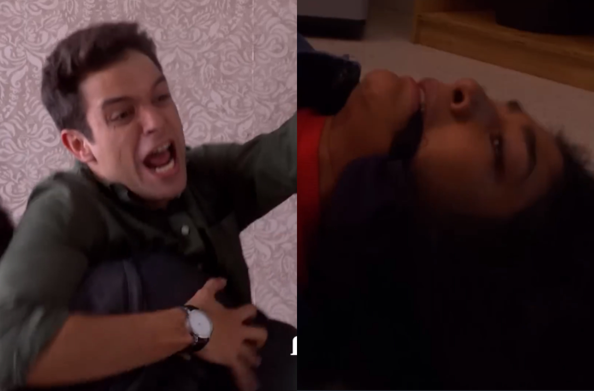 Cristóbal se vistió de héroe y salvó a July tras ser secuestrada por Benjamín. (Foto: Captura de video)