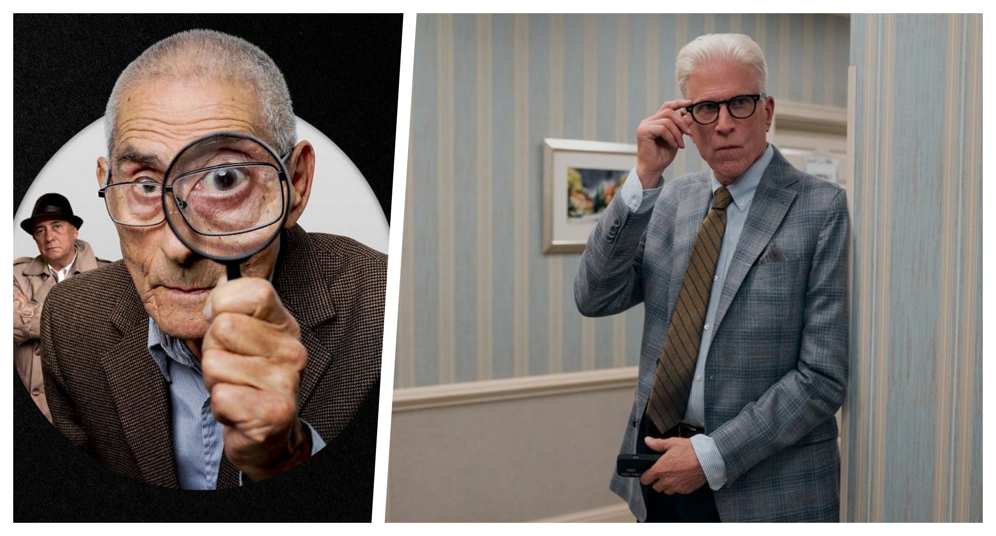 A la izquierda: Sergio Chamy, protagonista de "El agente topo". A la derecha: Ted Danson como Charles, en "Un hombre infiltrado". (Fotos: Netflix)