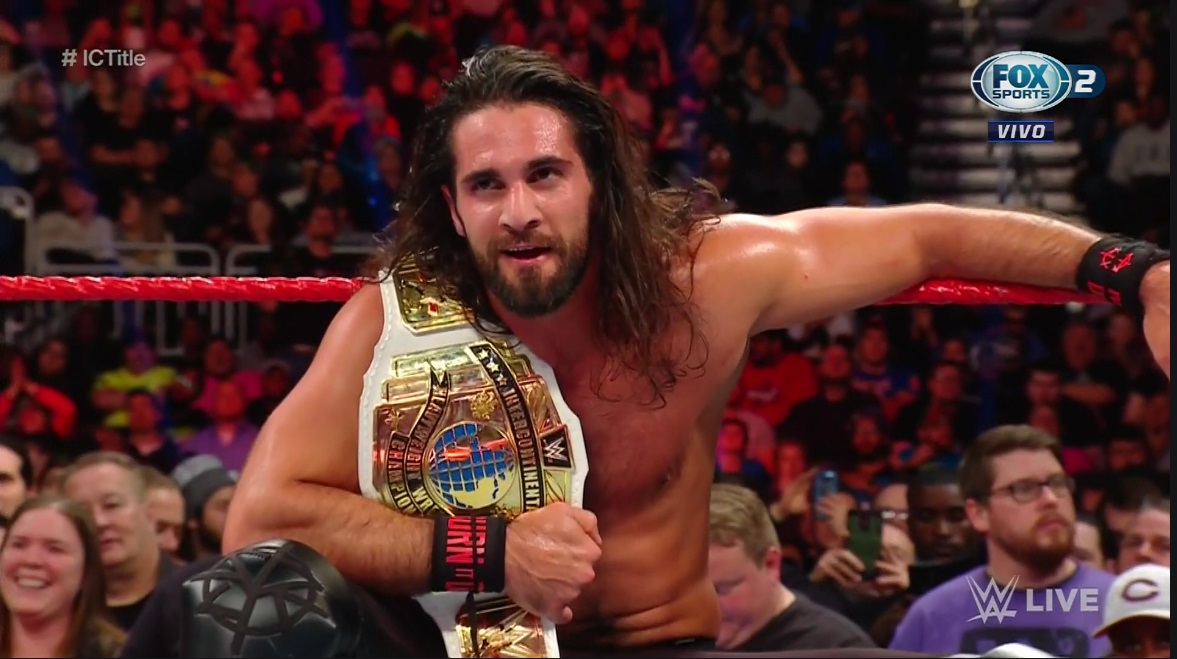 WWE Monday Right Raw Seth Rollins retuvo el título Intercontinental contra Dolph Ziggler FOX