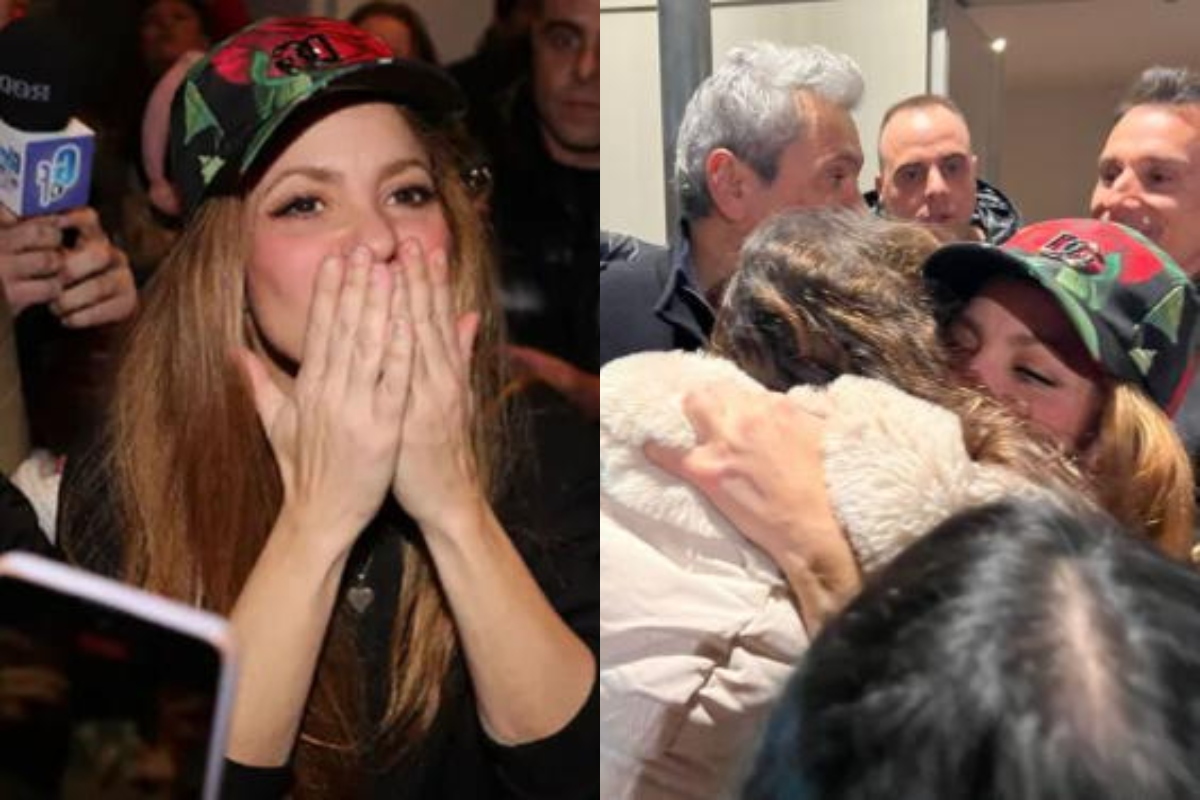 Shakira no se esperó que sus fanáticos también llegaran para festejar en la puerta de su casa en Barcelona donde le cantaron ‘Feliz cumpleaños’.