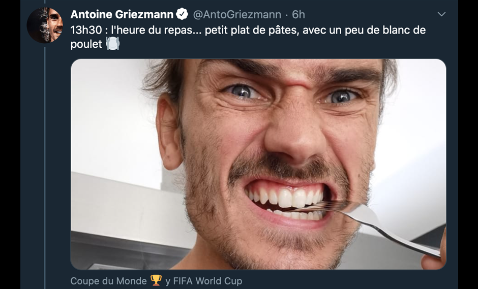 Antoine Griezmann recordó el título de Francia en el mundial Rusia 2018 en redes sociales