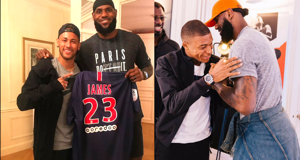 LeBron James: Así fue el encuentro de la estrella de la NBA con Neymar ...