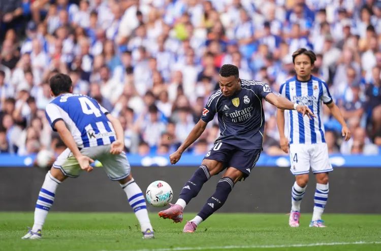 Mbappé fue la figura del triunfo de Real Madrid en su última partido ante Real Sociedad. (Foto: Getty)