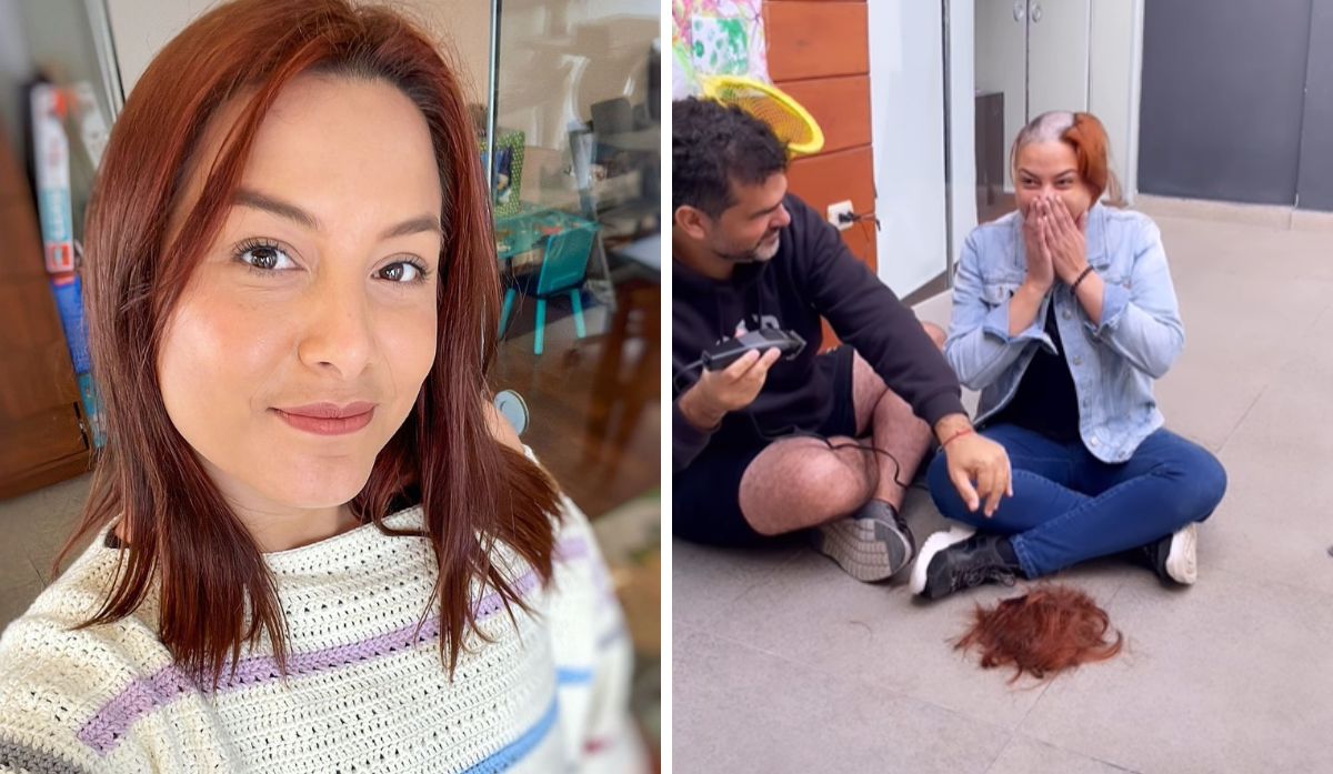 Natalia Salas se quitó la cabellera tras recibir sus primeras quimioterapias. (Foto: Instagram)