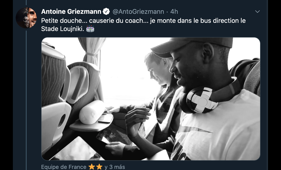 Antoine Griezmann recordó el título de Francia en el mundial Rusia 2018 en redes sociales