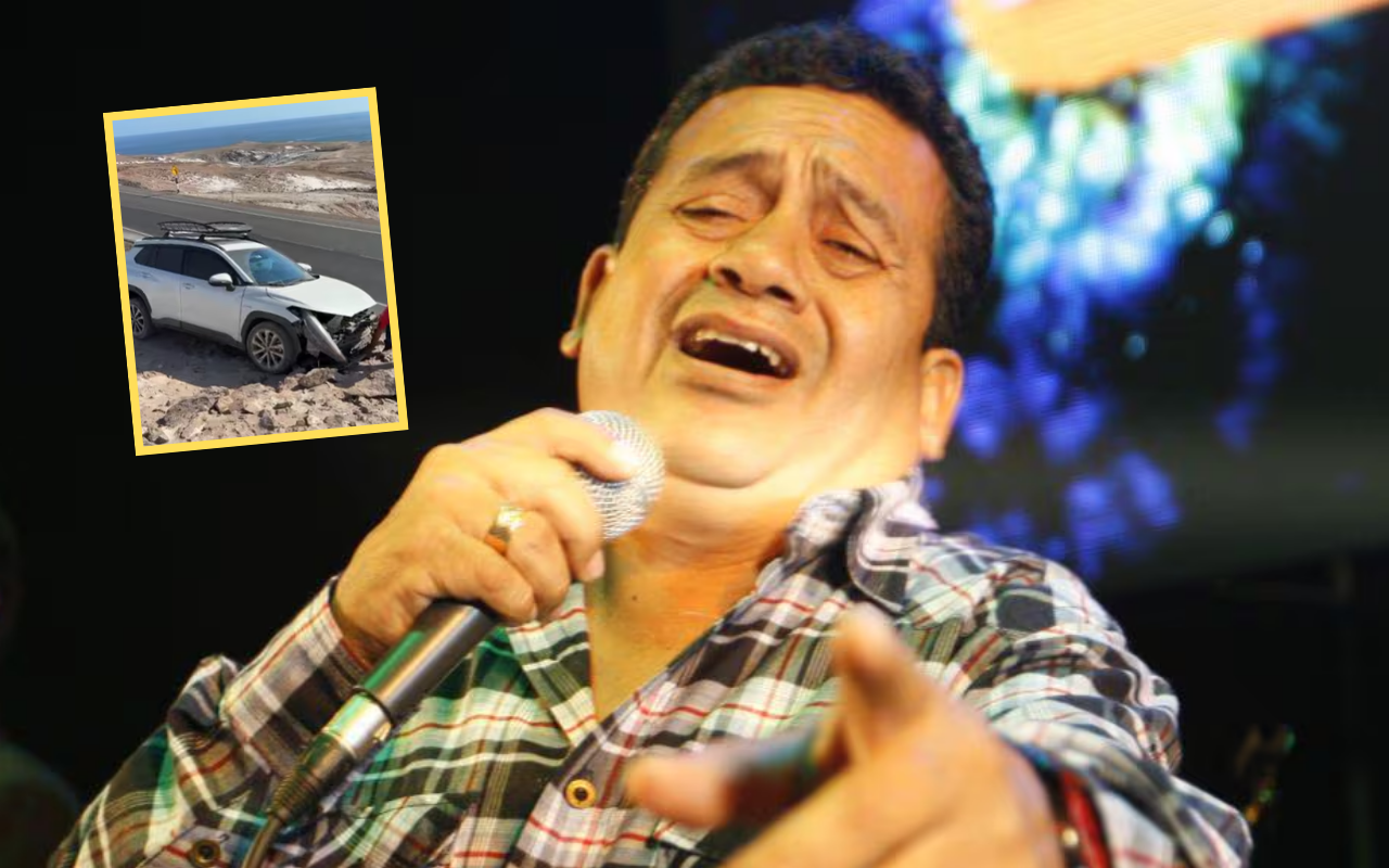 El artista, quien se dirigía a una presentación en Camaná al momento del accidente de tránsito, calificó el evento como un "susto fuerte" | Foto: Archivo GEC / Composición EC