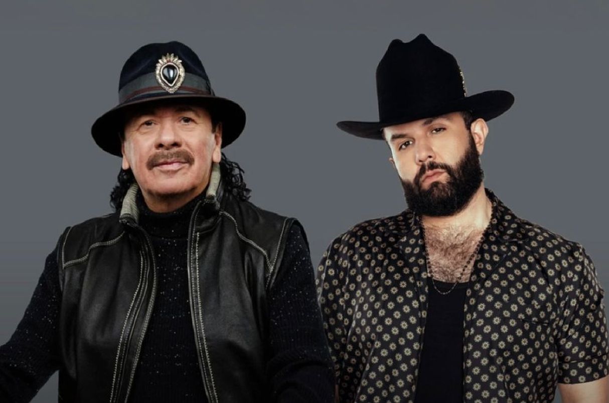 Carín León y Carlos Santana se unen para el estreno de su primera colaboración. (Foto: Instagram)