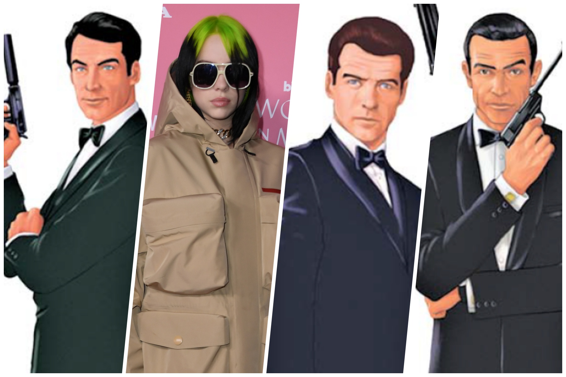 Tras anunciarse que la estrella de 18 años Billie Eilish compondrá la canción de “No Time to Die”, la nueva película
de James Bond, ya son 25 los temas oficiales en la existencia cinematográfica del mayor espía británico. Imágenes: El Comercio/ AFP.