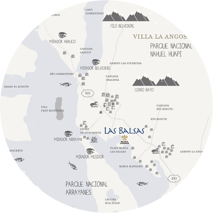 Las Balsas - Mapa