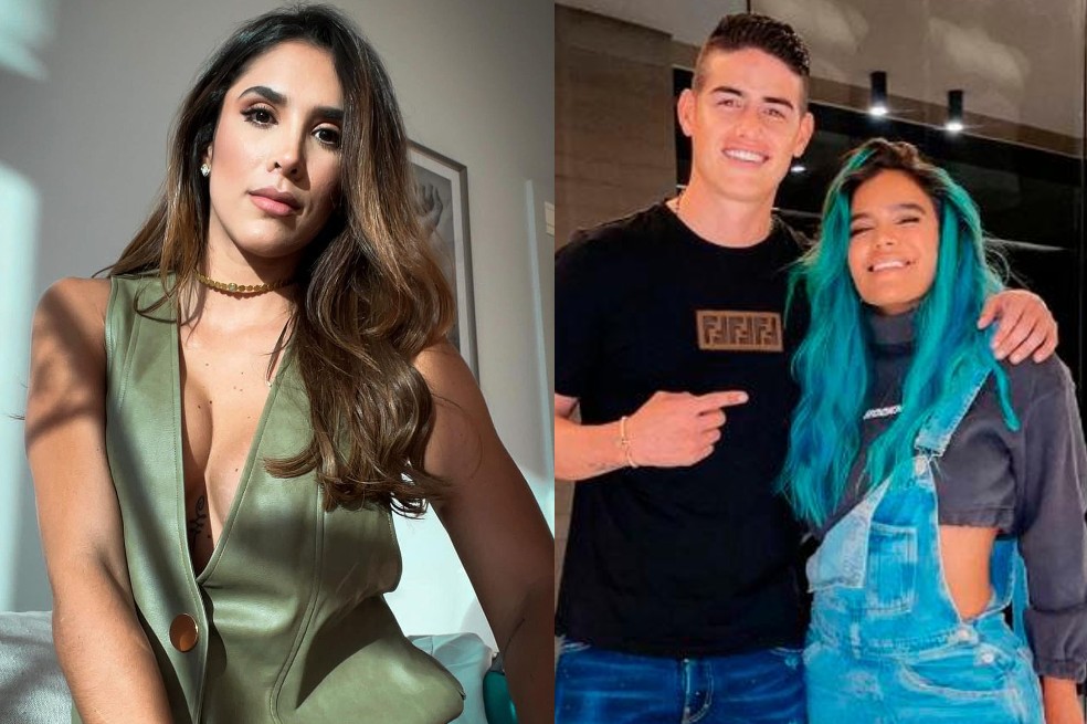 ¿No le gustó? Daniela Ospina reaccionó a posible amor de James Rodríguez y Karol G