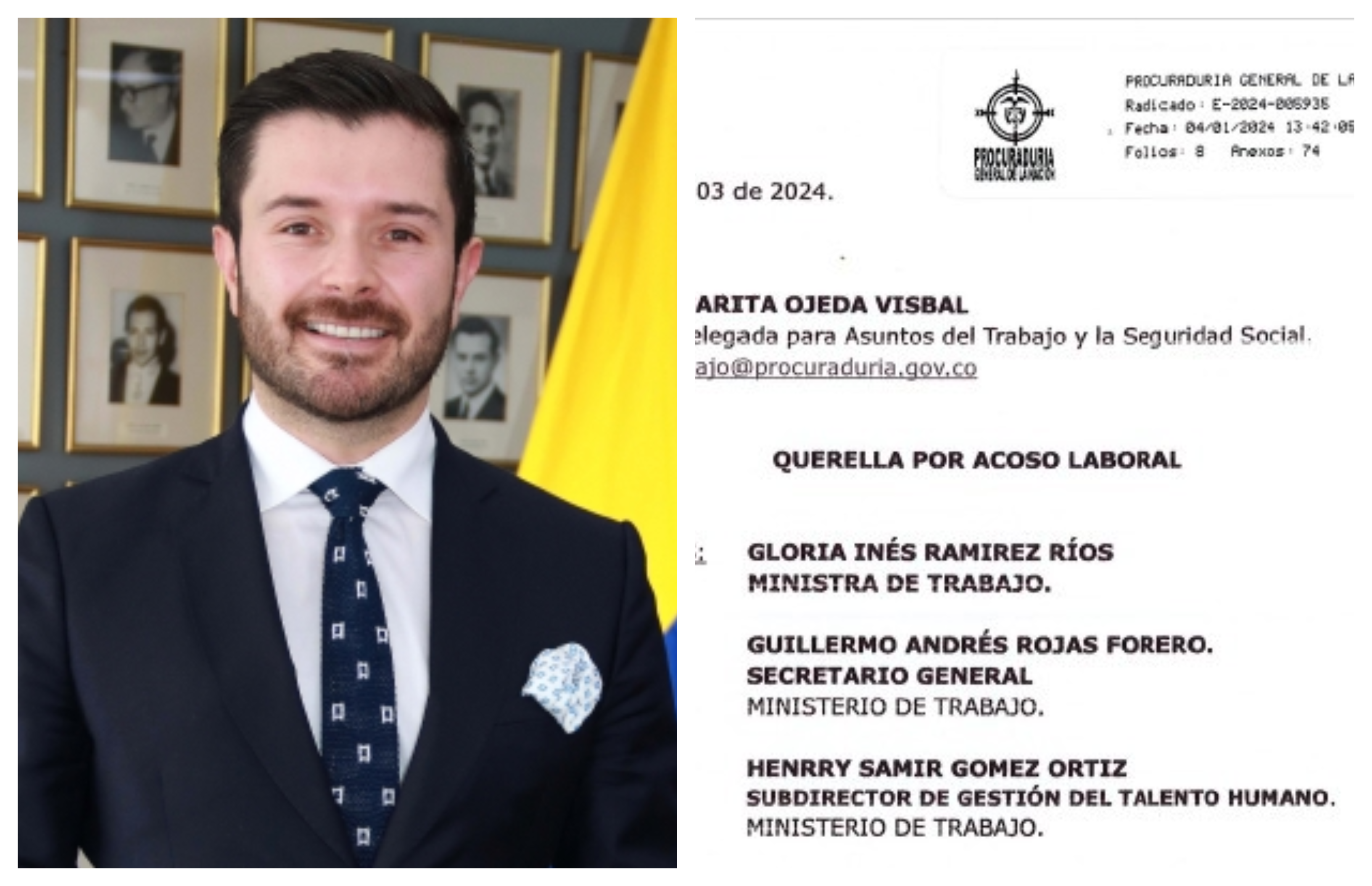 “Torpedea mi trabajo”: la queja por acoso contra secretario general del MinTrabajo