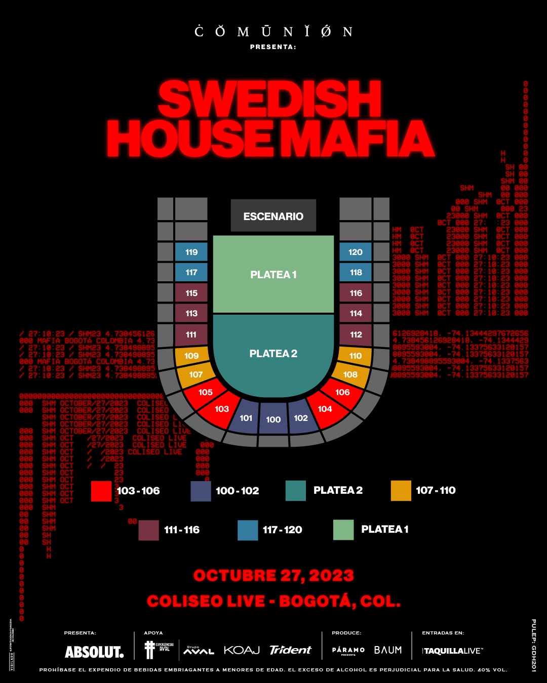 Ubicación Swedish House Mafia