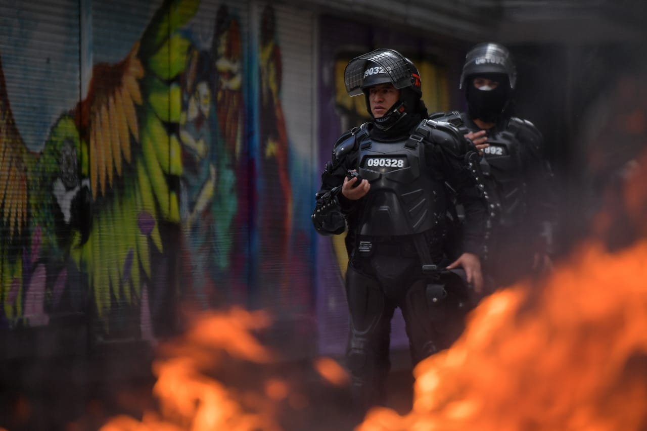 En imágenes: Bogotá vivió este domingo una nueva jornada de manifestaciones