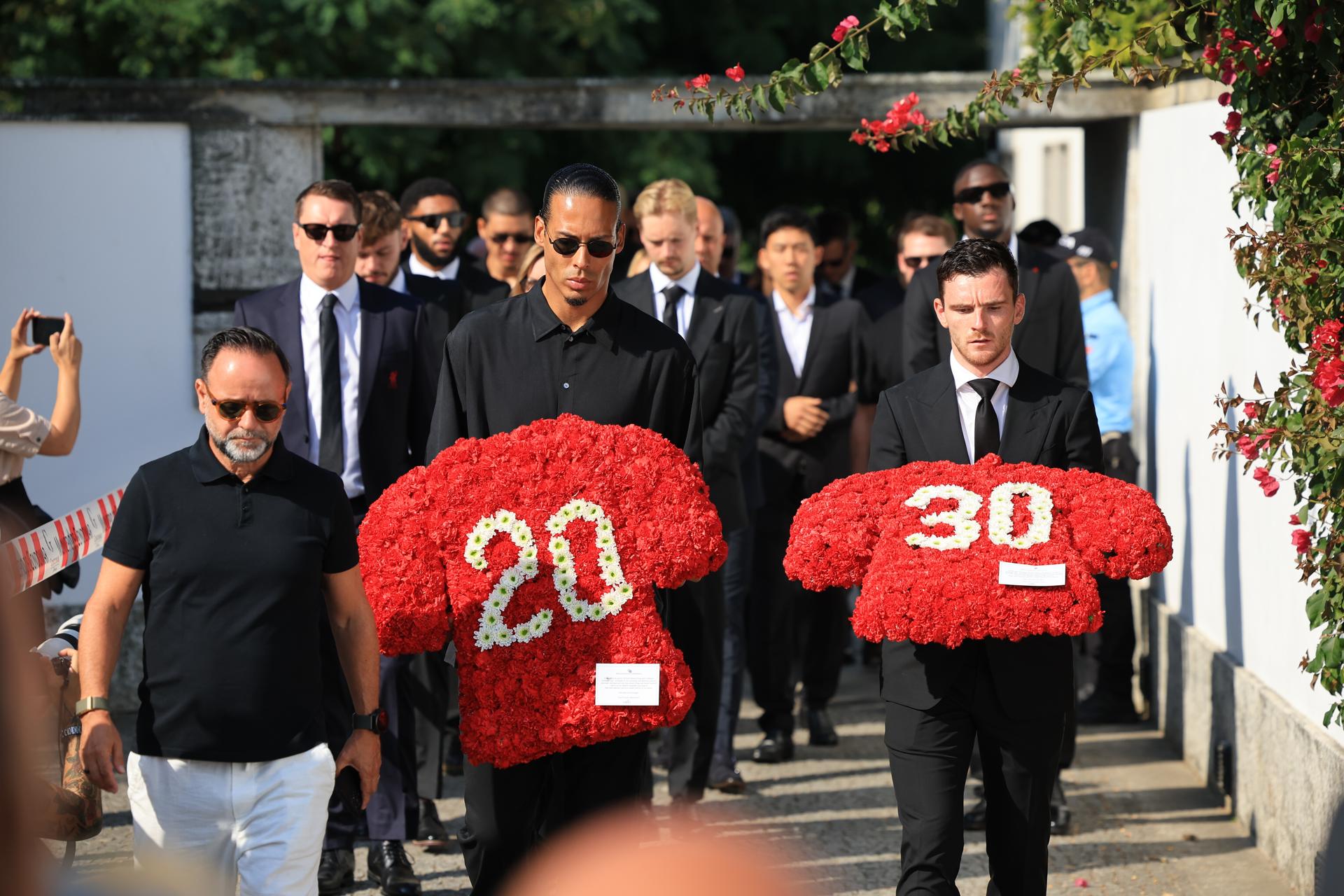 Así fue el funeral de Diogo Jota: dolor, silencio y homenaje en su ciudad natal