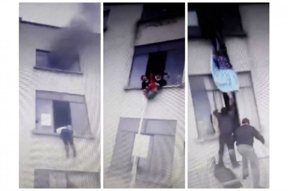 Videos muestran cómo lograron escapar varias personas de incendio en Alcaldía de Bolivia