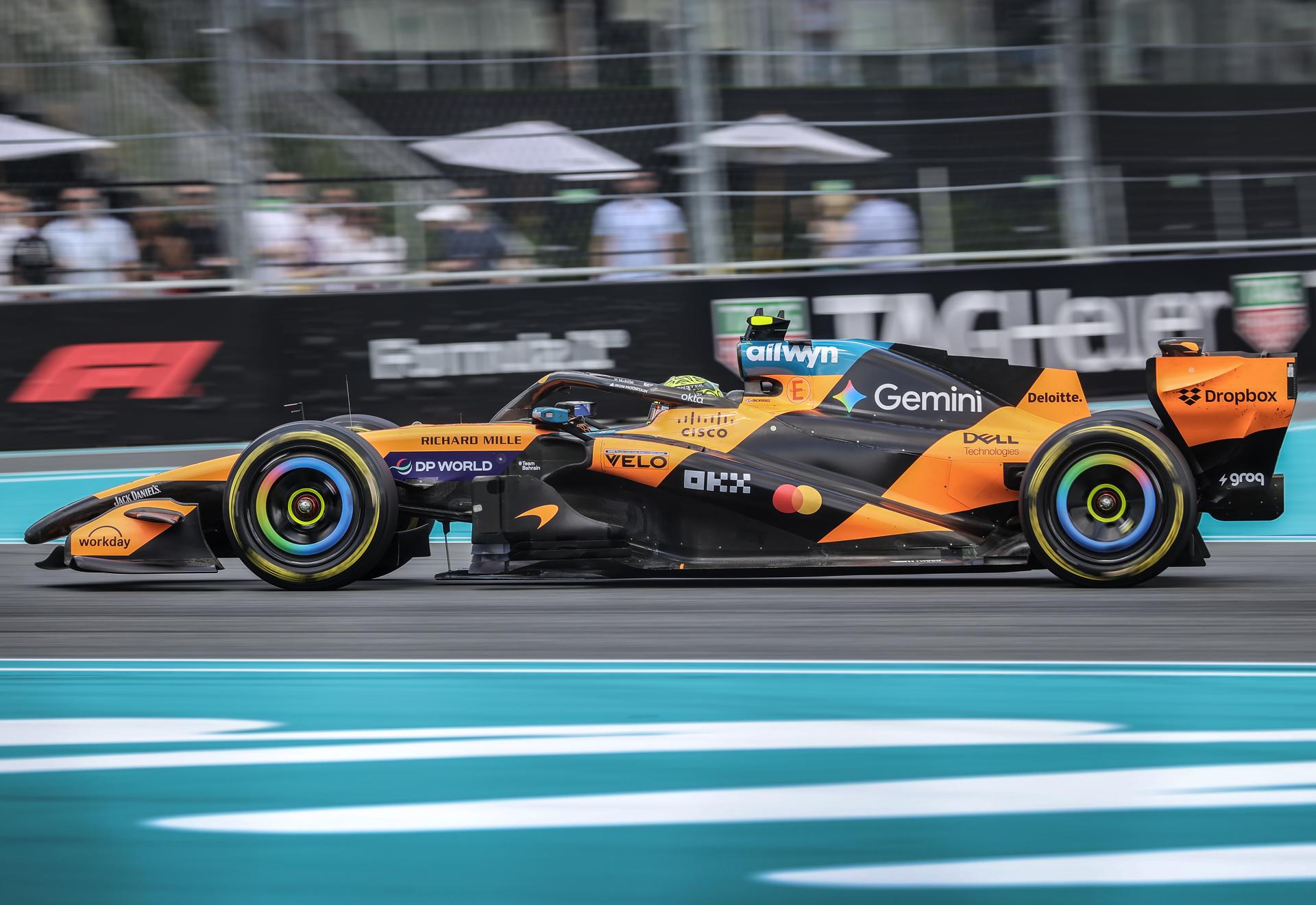 Lando Norris se quedó con la esprint en Miami y pone en duda el dominio de Mercedes en la F1