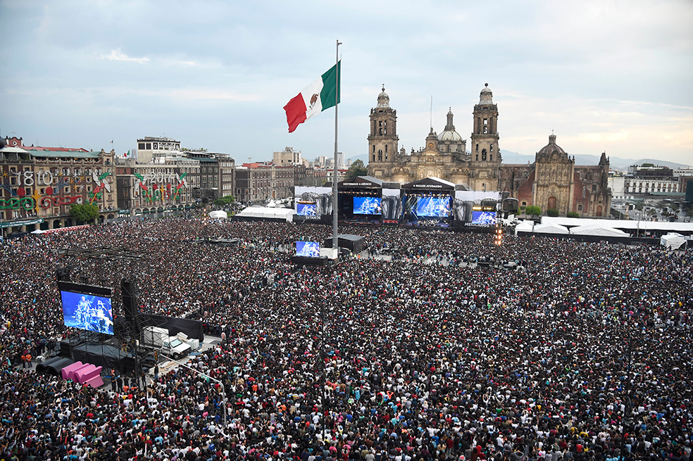 Imágenes del Concierto a la Unidad de México tras terremotos