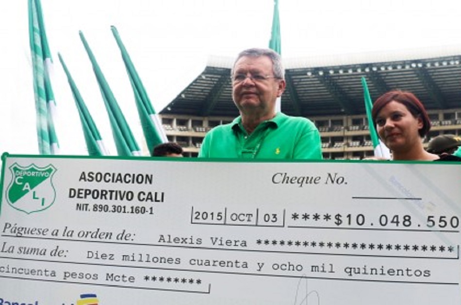 Hinchas de Deportivo Cali ayudaron económicamente a Alexis Viera