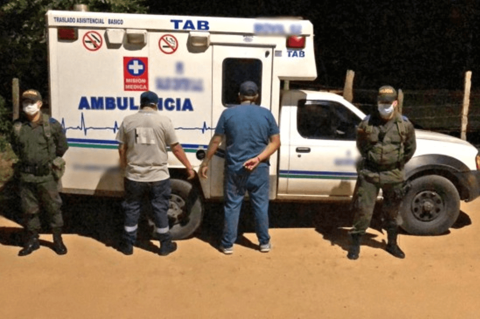 Ambulancia con seis pasajeros es inmovilizada por violar la cuarentena en Antioquia
