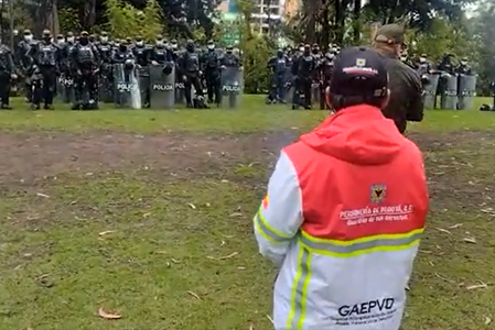 Personería rechaza ataque contra sus funcionarios durante las protestas en Bogotá