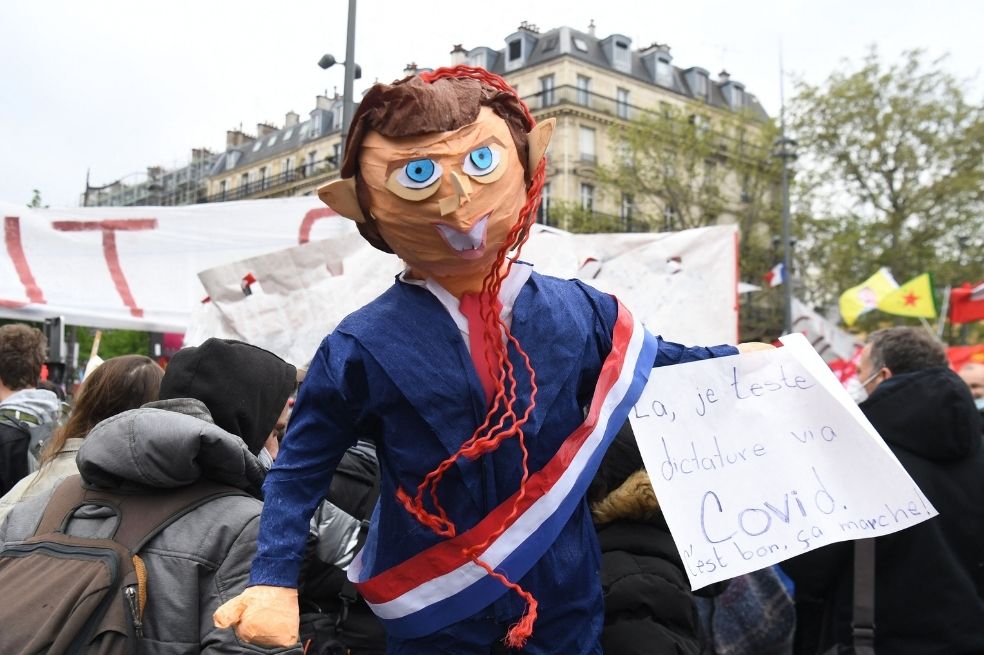En fotos: más de 100 mil franceses se movilizaron por el Día de los Trabajadores