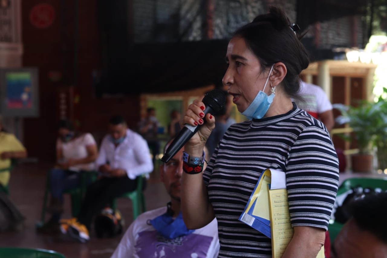 Omaira Rojas, conocida como 'Sonia', exguerrillera de las Farc que hoy trabaja por la libertad de los excombatientes que siguen recluidos en las prisiones.