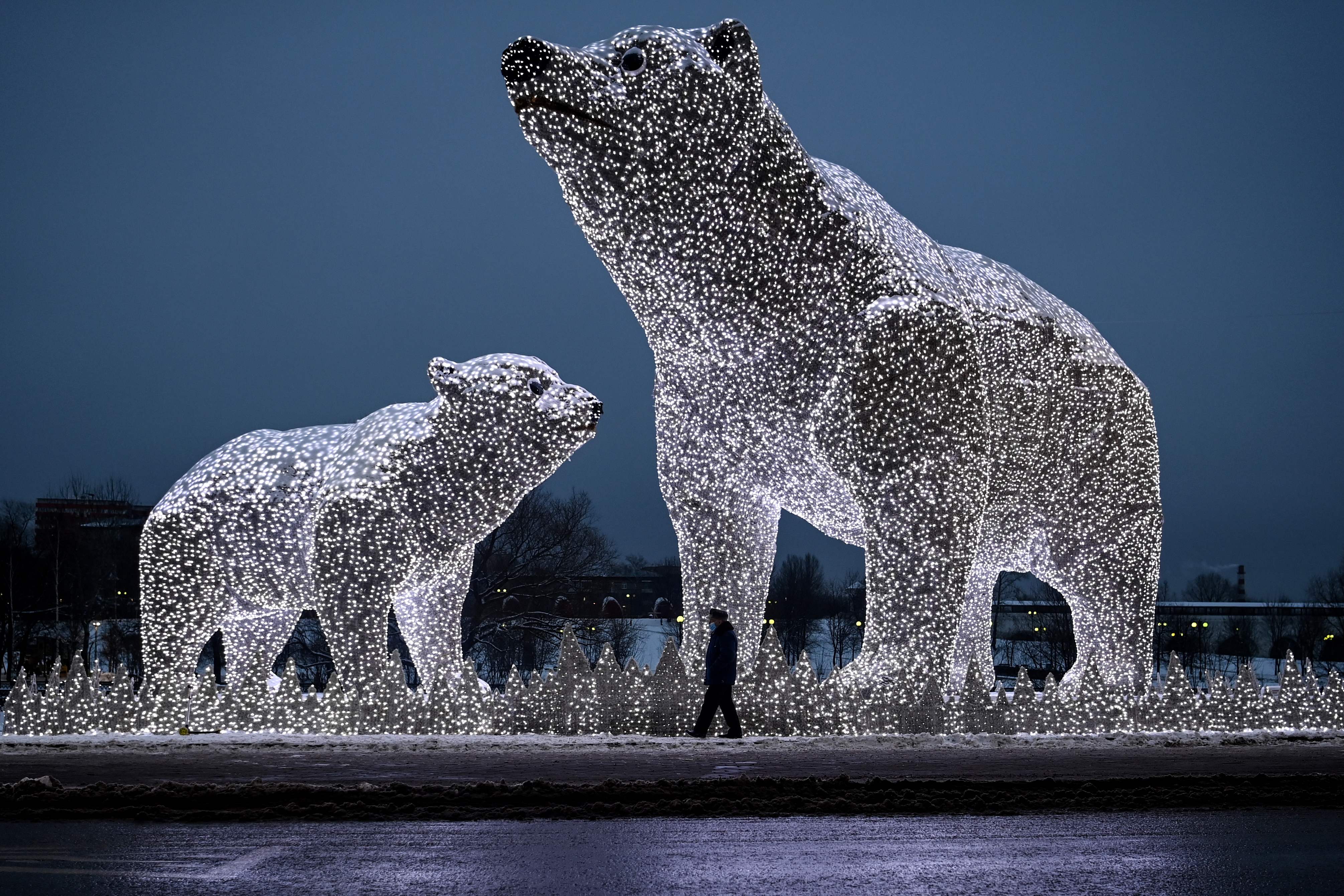 En fotos: los alumbrados de una Navidad atípica, así decoraron algunas ciudades del mundo