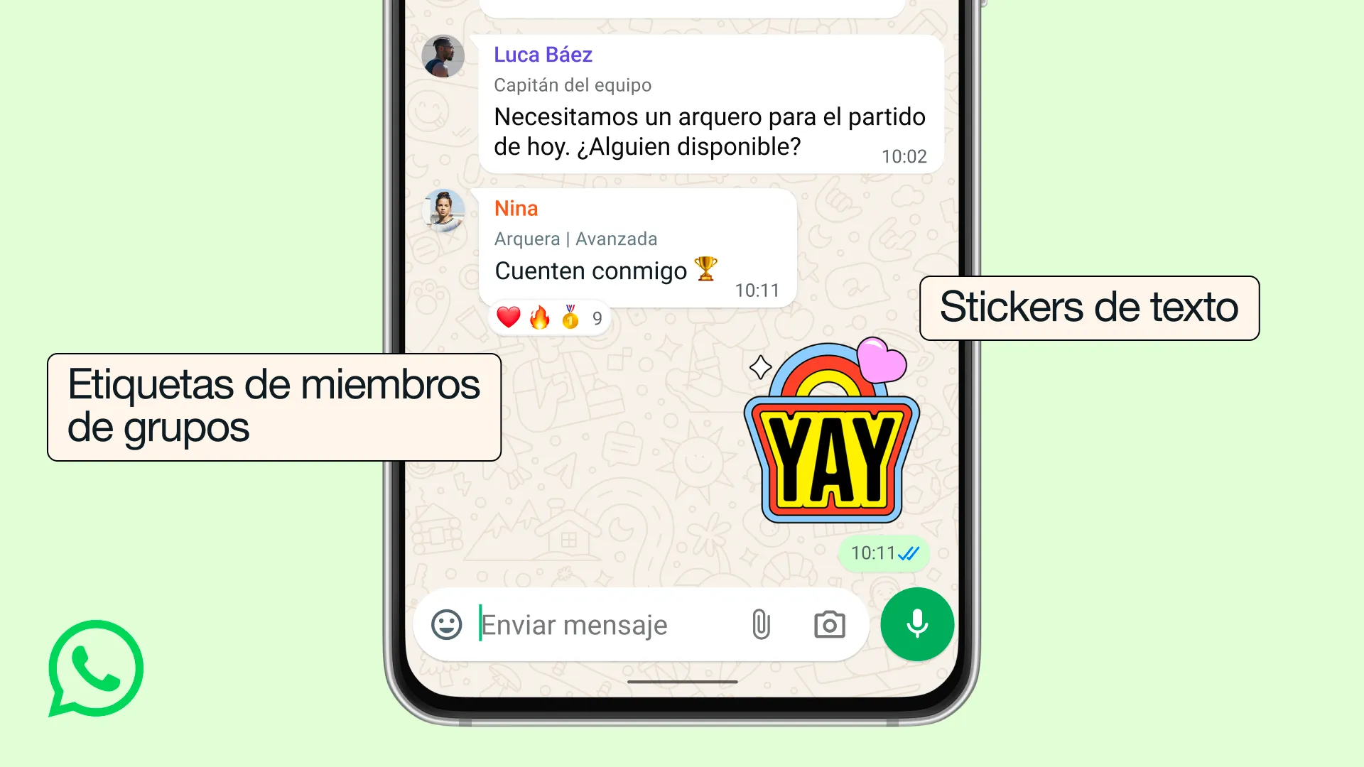 WhatsApp incorporó nuevas funciones para mejorar la organización en los chats en grupo.