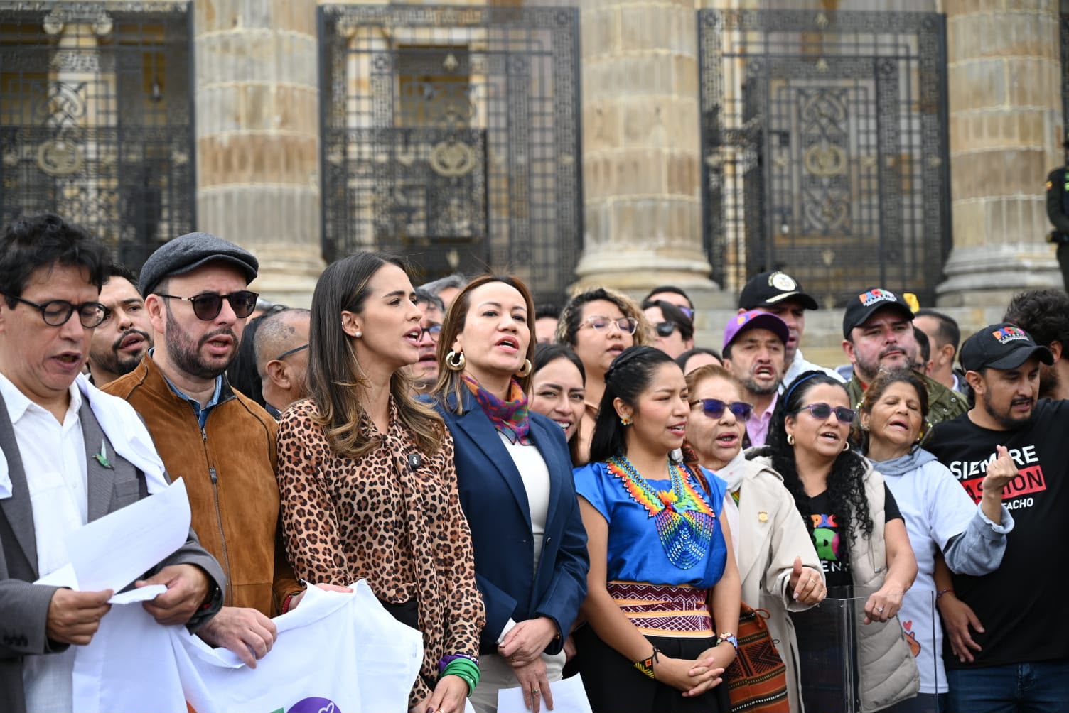 Concentraciones de la oposición durante la posesión de Abelardo de la Espriella.